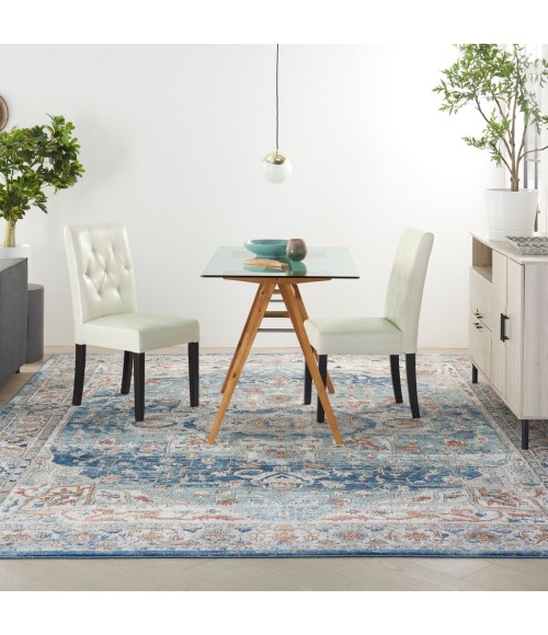 Nourison Quarry Ivory Blue QUA11 10 ft. X 14 ft. Rect. Rug