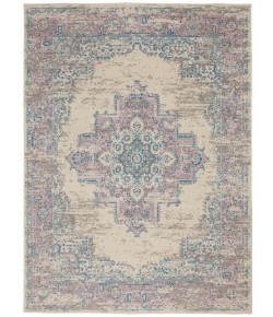 Nourison Grafix - Grf14 Ivory Pink Area Rug 6 ft. X 9 ft. Rectangle