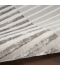 Inspire Me! Home Décor Brushstrokes Area Rug BSK04 Silver Grey