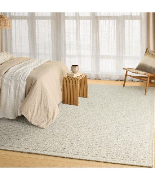 DKNY Pure Grids Light Blue PGR01 8 ft. X 10 ft. Rect. Rug