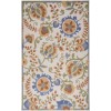 Nourison Aloha Ivory Blue ALH17 3 ft. 6 in. X 5 ft. 6 in. Rectangle Rug