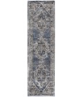 Kathy Ireland American Manor Area Rug AMR02 Blue 2'2" x 7'6"