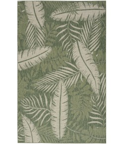 Nourison Home Garden Oasis GOA02 Green Ivory 6 ft. X 9 ft. Area Rug