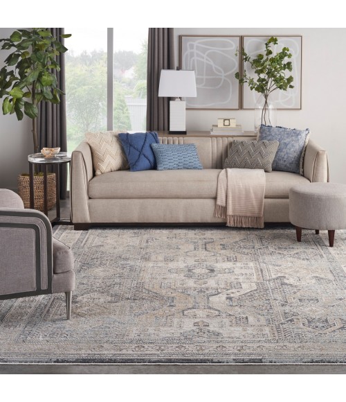 Nourison Lynx Ivory Charcoal LNX01 12 ft. X 16 ft. Rect. Rug
