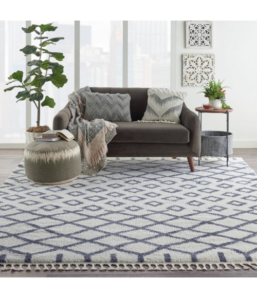 Nourison Moroccan Shag Area Rug MRS01-White