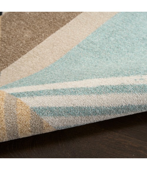 Nourison Home Washable Decor Blue Multicolor WSD10 9 ft. X 12 ft. Rectangle Rug