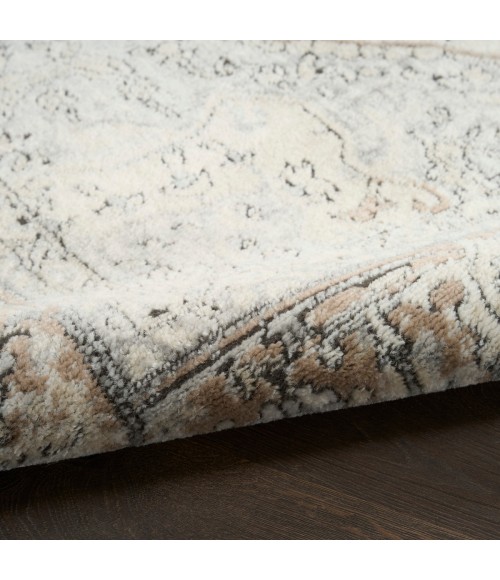 Nourison Concerto Ivory Grey Taupe CNC18 2 ft. 2 in. X 7 ft. 6 Rect. Rug
