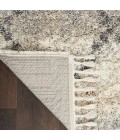 Nourison Scandinavian Shag Ivory/Grey SCN01 4 ft. X 6 ft. Rect. Rug