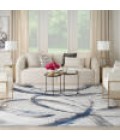 Inspire Me! Home Décor Brushstrokes Area Rug Inspire Me! Home Décor Brushstrokes Area Rug BSK02 Grey/Navy
