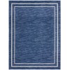 Nourison Essentials - Nre02 Navy Ivory Area Rug 9 ft. X 12 ft. Rectangle