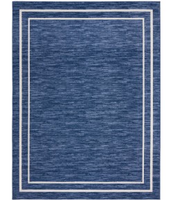 Nourison Essentials - Nre02 Navy Ivory Area Rug 9 ft. X 12 ft. Rectangle