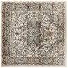 Nourison Quarry Ivory Grey QUA05 5 ft. X Square Rug