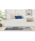 Nourison Astra Machine Washable Sky Blue ASW06 2 ft. 2 in. X 4 ft. Rectangle Rug