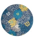 Nourison Passion Round Area Rug PSN17-Blue