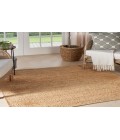 Nourison Natural Jute Bleached NJT01 4 ft. Square Rug
