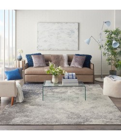 Nourison Passion - Psn10 Charcoal Ivory Area Rug 6 ft. 7 X 9 ft. 6 Rectangle