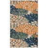 Nourison Aloha Blue Green ALH05 2 ft. X 6 ft. Rectangle Rug