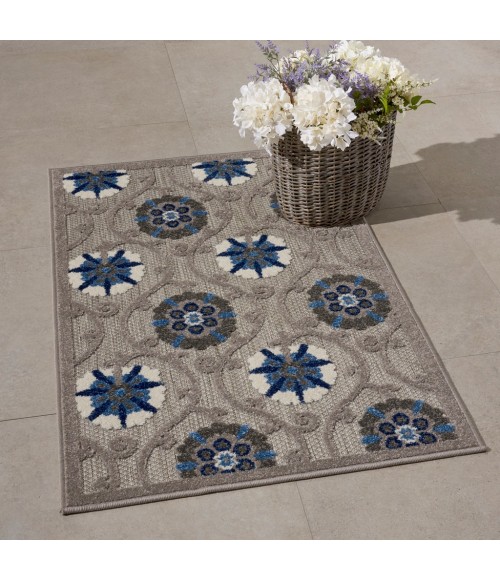 Nourison Aloha Area Rug ALH19-Grey/Blue