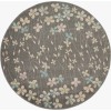 Nourison Tranquil(Traql) - Tra04 Grey Beige Area Rug 5 ft. 3 X Round