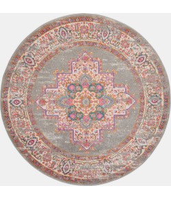 Nourison Passion - Psn03 Grey Area Rug 5 ft. 3 X Round