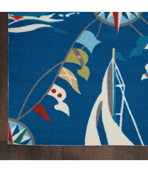 Nourison SUN N' SHADE Area Rug Waverly Sun N' Shade Area Rug SND89-Navy