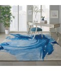 Nourison SYMMETRY Area Rug Nourison Symmetry Area Rug SMM01-Blue/Ivory