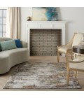 Nourison Tangra Grey/Multi TNR03 5 ft. X 7 ft. Rect. Rug