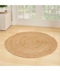 Nourison Natural Jute Natural NJT03 5 ft. X Round Rug