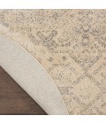 Nourison Tranquil Area Rug TRA13 Beige/Grey 5'3" Round