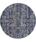 Nourison Somerset Round Area Rug ST757-Navy