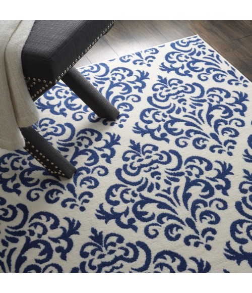 Nourison Grafix Area Rug GRF06-White/Blue