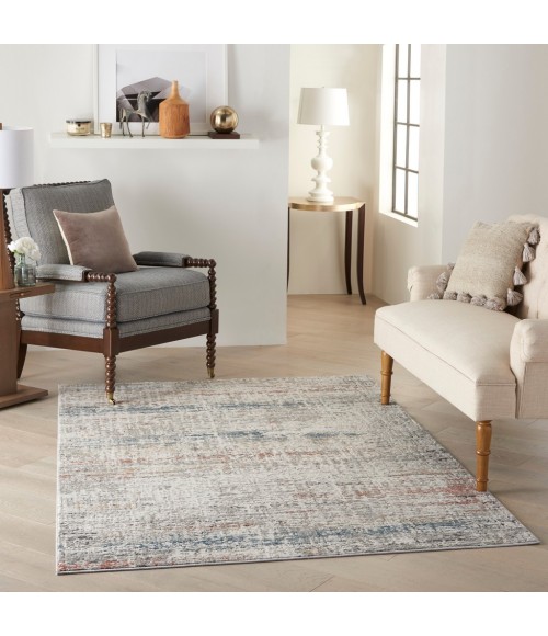 Nourison Rustic Textures Area Rug RUS14-Light Grey Multi
