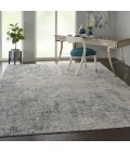Nourison Rustic Textures Area Rug RUS07-Ivory/Grey-blue