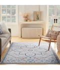 Nicole Curtis Machine Washable Series 1 Area Rug SR110 Ivory Blue