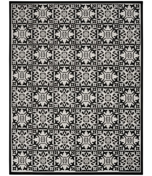 Nourison Aloha Area Rug Nourison Aloha Area Rug ALH34 Black White