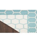 Nourison Reversible Indoor Outdoor Aqua RVB01 8 ft. X 10 ft. Rectangle Rug