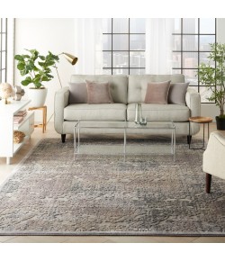 Nourison Graphic Illusions - Gil09 Grey Area Rug 7 ft. 9 X 10 ft. 10 Rectangle