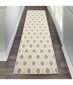 Nourison Home Grafix GRF22 White 2 ft. 3 in. X 7 ft. 6 in. Area Rug
