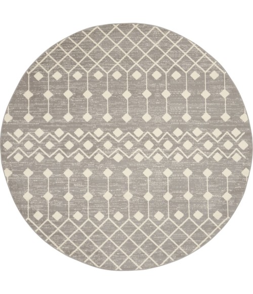 Nourison Grafix Round Area Rug GRF37-Grey