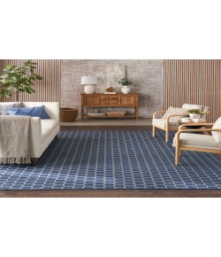 Nourison Reversible Indoor Outdoor Blue RVB01 8 ft. X 10 ft. Rectangle Rug