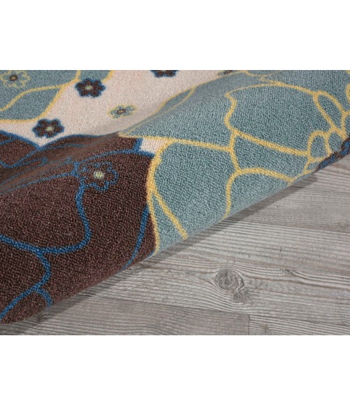 Nourison Home & Garden Runner Area Rug RS021-Light Blue