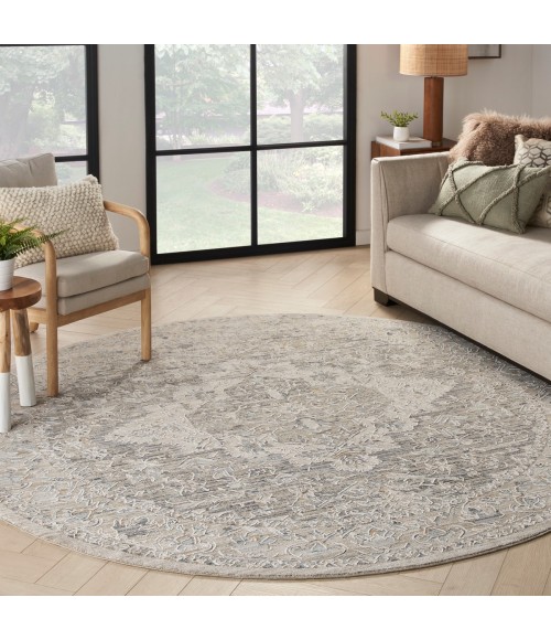 Nourison Lynx Ivory Taupe Rug LNX04 8 ft. X Round - Rugs Town Nourison Lynx Ivory Taupe LNX04 8 ft. X Round Rug