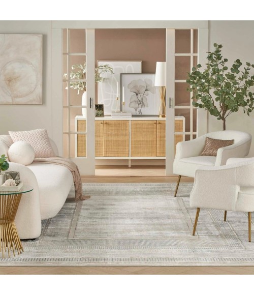 Nourison Glitz Ivory Multicolor GLZ07 8 ft. X 10 ft. Rect. Rug