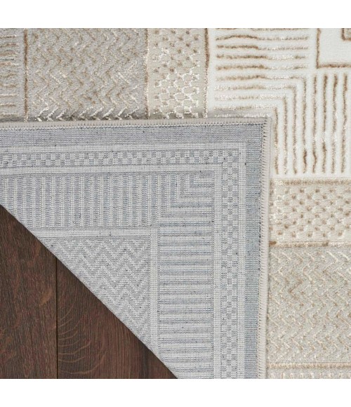 Nourison Glitz Ivory GLZ07 5 ft. X 7 ft. Rect. Rug