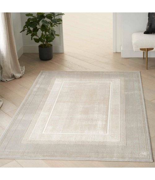 Nourison Glitz Ivory GLZ07 5 ft. X 7 ft. Rect. Rug