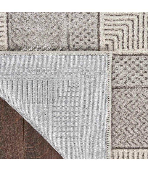 Nourison Glitz Silver GLZ07 4 ft. X 6 ft. Rect. Rug