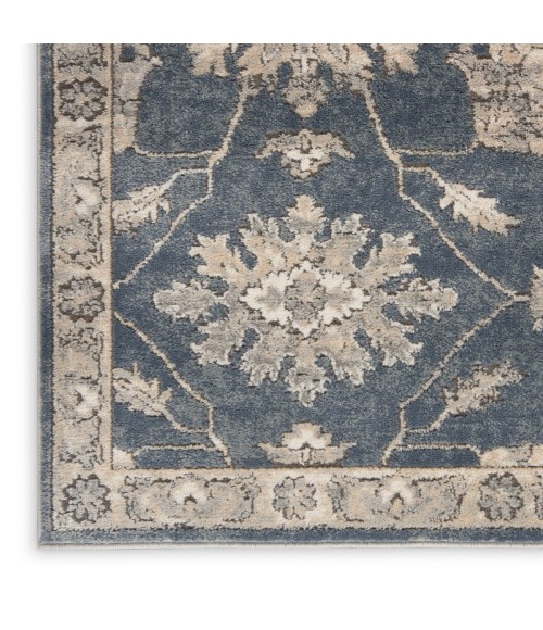 Nourison Quarry Blue Beige QUA06 3 ft. X 5 ft. Rect. Rug