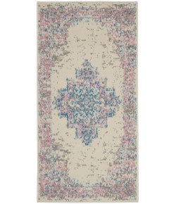 Nourison Grafix - Grf14 Ivory Pink Area Rug 2 ft. X 4 ft. Rectangle