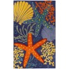Nourison Aloha Navy Multicolor ALH24 7 ft. 10 in. X 10 ft. 6 in. Rectangle Rug