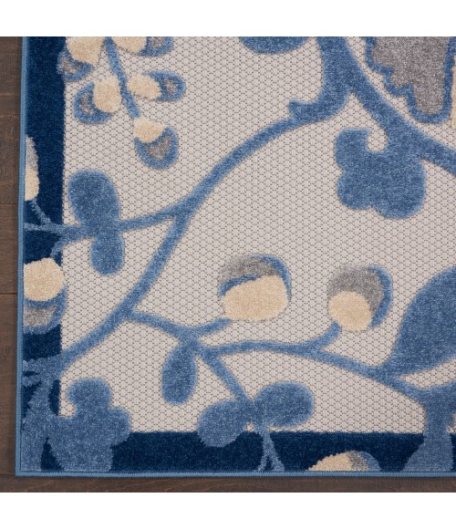 Aloha Area Rug Nourison Aloha Area Rug ALH17 Blue/Grey 12' x 15'